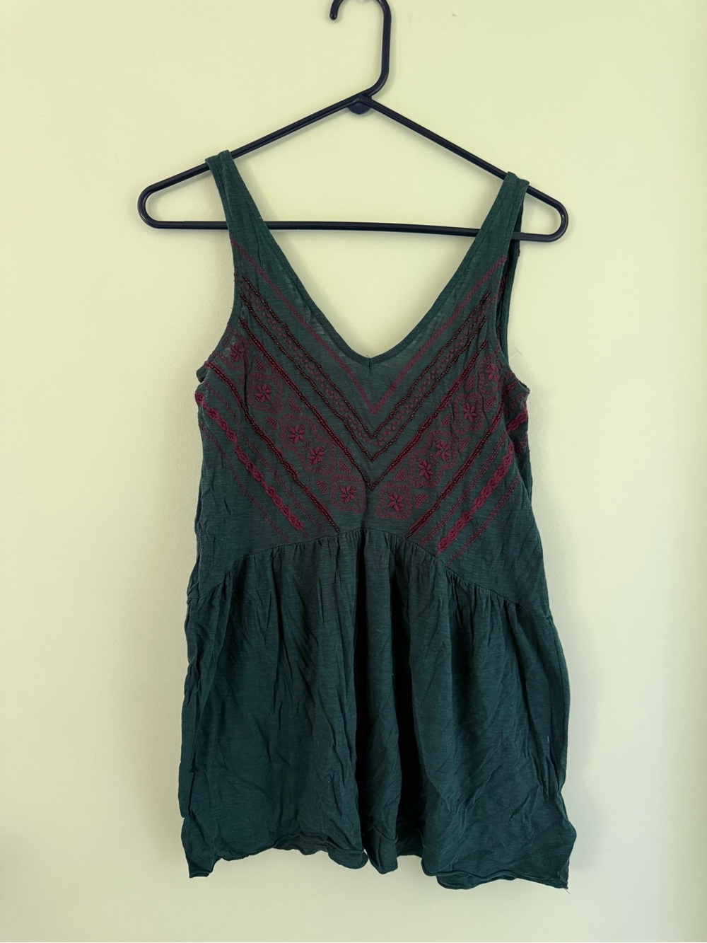 Urban Outfitters Embroidered Tank Top